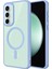 - Samsung Galaxy S23 FE - Kılıf Wireless Şarj Özellikli Krom Magsafe Silikon Kapak - Siyah 2