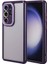 - Samsung Galaxy S23 Ultra - Kılıf Kamera Korumalı Renkli Kenar ve Çerçeve Tasarımlı Vitamin Kapak - Derin Mor - T32440 1
