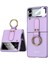 - Samsung Galaxy Z Flip 3 - Kılıf Koruyucu Kılıf Flip Ring Kıpta Kapak - Mor - T20527 1