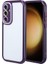 - Samsung Galaxy S23 FE - Kılıf Kamera Korumalı Renkli Kenar ve Çerçeve Tasarımlı Vitamin Kapak - Derin Mor - T32439 1
