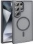 - Samsung Galaxy S23 Ultra - Kılıf Magsafe Şarj Özellikli Mat Arka Yüzey Sio Kapak - Gri - T32377 1