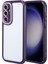 - Samsung Galaxy S23 - Kılıf Kamera Korumalı Renkli Kenar ve Çerçeve Tasarımlı Vitamin Kapak - Derin Mor - T32438 1