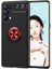 - Oppo Reno 5 Pro 5G - Kılıf Yüzüklü Karbon Ravel Silikon Kapak - Siyah-Rose Gold - T16223 2