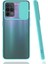 - Oppo Reno 5 Lite - Kılıf Slayt Sürgülü Arkası Buzlu Lensi Kapak - Turkuaz - T17321 1