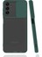 - Samsung Galaxy A13 5G - Kılıf Slayt Sürgülü Arkası Buzlu Lensi Kapak - Koyu Yeşil - T19684 1
