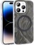 - Apple iPhone 14 Pro Max - Kılıf Magsafe Şarj Özellikli Fırça Boya Desenli Palet Kapak - Gri - T32140 2