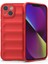 - Apple iPhone 14 - Kılıf Esnek TPU Oyuklu Arka Yüzey Tasarımlı Etnik Silikon Kapak - Kırmızı - T32583 1