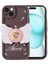 - Apple iPhone 15 Plus - Kılıf Kamera Korumalı Figür Tasarımlı Kapya Kapak - Koyu Kahve - T32514 1