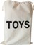 50x70cm Gri Kanvas Toy ve Çamaşır Saklama Torbası, Hacim: 0-19 L 1