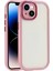 - Apple iPhone 14 - Kılıf Kamera Korumalı Renkli Kenar ve Çerçeve Tasarımlı Vitamin Kapak - Mürdüm - T32454 1