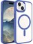 - Apple iPhone 15 Plus - Kılıf Wireless Şarj Özellikli Krom Magsafe Silikon Kapak - Koyu Yeşil 2
