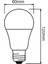 LED Ampul - 1521 Lümen 13 W E-27 6500K Beyaz 3'lü Paket 3