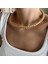 Gold Hasır Choker Kolye 2