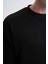 Erkek Sweatshirt Siyah 5229 4