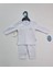 Bebek 3'lü Yumuşacık Pamuklu Çizgili Desenli Pijama Setleri Mavi 4