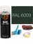 Akrilik Sprey Boya Yeşil RAL-6009 Boya Seti 400ML +Zımpara+Kağıt Bant+Eldiven 1