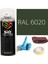 Akrilik Sprey Boya Yeşil RAL-6020 Boya Seti 400ML +Zımpara+Kağıt Bant+Eldiven 1