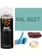 Akrilik Sprey Boya Yeşil RAL-6027 Boya Seti 400ML +Zımpara+Kağıt Bant+Eldiven 1