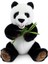 Animals Of The World Oturan Bambulu Panda Peluş Oyuncak 30 cm 1