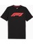 Siyah Erkek Bisiklet Yaka T-Shirt 62641501 F1 Ess Graphic Tee 4