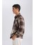 Regular Fit Kareli Oduncu Flanel Uzun Kollu Gömlek D4132AX24WN 5