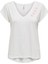 Kadın V-Yaka Işlemeli T-Shirt - 15320529 3