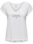 Kadın V-Yaka Işlemeli T-Shirt - 15320529 5