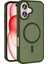 Apple iPhone 16 Kılıf Magsafe Şarj Özellikli Mat Arka Yüzey Redclick Sio Kapak 1