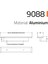 9088 Line-Çizgili Kulp Antik Renk Tek Adet 320 mm 3