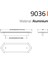 9036 Line-Çizgili Kulp Altın Renk Tek Adet 224 mm 2
