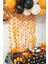 Halloween Parti Balon Süsleme Seti Perdeli Folyo Balonlu Cadılar Bayramı Süsleme Seti 4