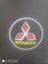2 Adet Montajsız Pilli Mıtsubıshı Kapı Altı Logo 1