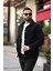 Erkek Çıtçıtlı Siyah Kaşe Ceket 1