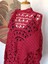 Hippybutik Kırmızı Salaş Tığ Dokuma Elişi Tasarım Tesettür Giyime Uygun Dantel Tunik/bluz 2