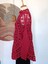 Hippybutik Kırmızı Salaş Tığ Dokuma Elişi Tasarım Tesettür Giyime Uygun Dantel Tunik/bluz 3