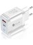 Çift Girişli 18W Usb-C Güç Adaptörü Apple Ios Android Uyumlu Pd Adaptör - FC693 1