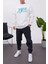 Hustle Beyaz Sweatshirt 1
