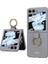 Samsung Galaxy Z Flip 5 Kılıf Kıpta Yüzüklü Flip Sert Kapak 1