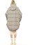 Kadın Kilim Desenli Kapüşonlu Çıtçıt Detaylı Oversize Şık Tasarımlı Kalın Panço 5