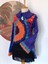 Hippybutik El Örgüsü Çok Renkli Mor Geometrik Özel Tasarım El Örgüsü Angora Hırka Ceket 4