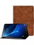 Samsung Galaxy Tab A 10.1(T580 T585) Buzağı Dokulu Pu Deri Düz ​​ Kart Tutuculu Katlanabilir Stand Tablet Kılıfı (Yurt Dışından) 1