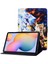 Samsung Galaxy Tab S6 Lite (2024 2022 (2020) Pu Deri Kitap Folyosu Desen Baskı Standı Melek Kedi Tablet Kılıfı (Yurt Dışından) 1