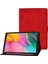 Samsung Galaxy Tab A 10.1 (2019) T510 T515 Sığır Derisi Doku Pu Deri Kart Tutucu Katlanabilir Stand Tablet Kılıfı (Yurt Dışından) 1