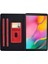 Samsung Galaxy Tab A 10.1 (2019) T510 T515 Sığır Derisi Doku Pu Deri Kart Tutucu Katlanabilir Stand Tablet Kılıfı (Yurt Dışından) 2