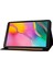 Samsung Galaxy Tab A 10.1 (2019) T510 T515 Sığır Derisi Doku Pu Deri Kart Tutucu Katlanabilir Stand Tablet Kılıfı (Yurt Dışından) 3