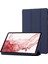 Samsung Galaxy Tab S8 Otomatik Uyandırma uyku Fonksiyonu Çizilmez Yumuşak Silikon Deri Üç Katlı Stand Korumalı Tablet Kılıfı (Yurt Dışından) 1