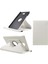 Litchi Doku Döner Stand Deri Samsung Galaxy Tab A 10.1 (2016) T580 T585 BEYAZ Tablet Kılıfı (Yurt Dışından) 1