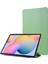 Samsung Galaxy Tab S8 Ipek Doku Pu Deri Üç Katlı Stand Tablet Kılıfı (Yurt Dışından) 1