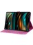 Samsung Galaxy Tab A8 10.5 (2021 2022) Kart Tutucu Deri Baskılı Çiçek Kedi Standı Tablet Kılıfı (Yurt Dışından) 4