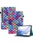 Samsung Galaxy Tab S8 X700 X706 (2022) TAB S7 T870 T875 (2020) Desen Baskı Standı Elastik Bantlı Dalgalı Desenli Tablet Kılıfı (Yurt Dışından) 1